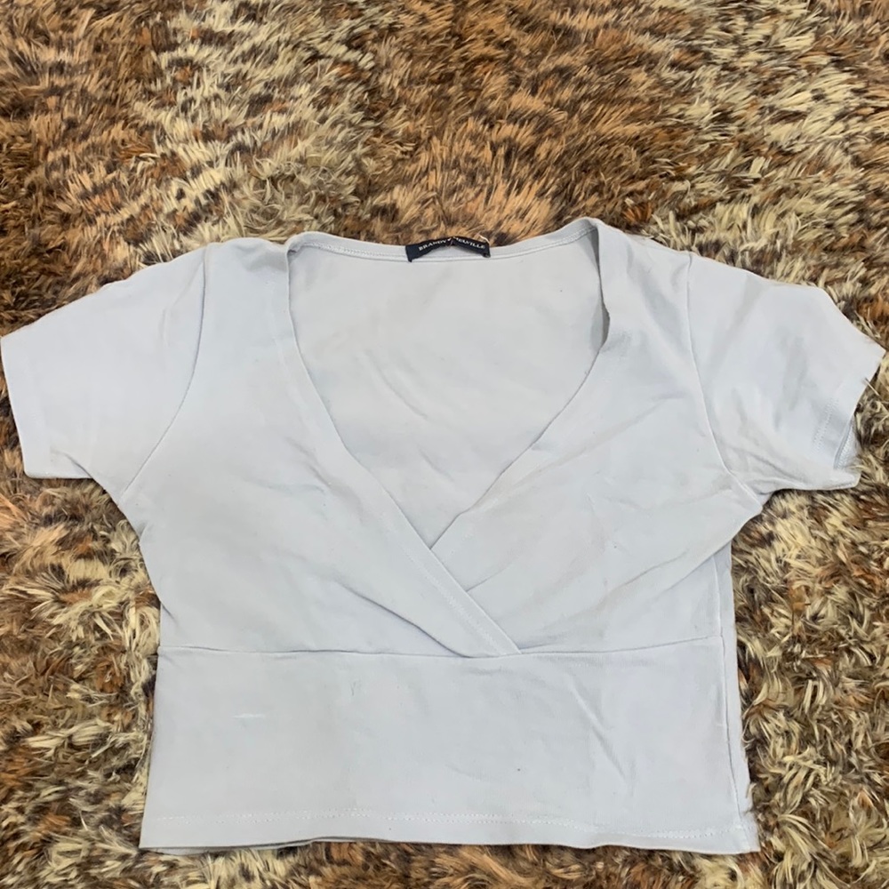 light blue brandy melville amara top 🤍